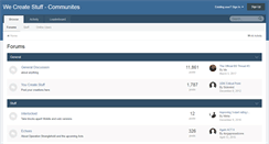 Desktop Screenshot of forums.wecreatestuff.com