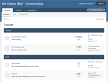 Tablet Screenshot of forums.wecreatestuff.com